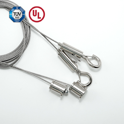 Sistema de suspensão para luz LED pendente no teto