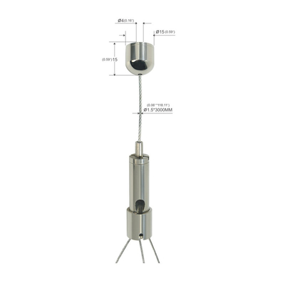 Suspensão de suspensão Kit Fork Type Indoor YW-86022 do cabo de fio do potenciômetro de flor