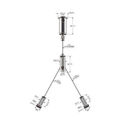 Y dá forma ao sistema de suspensão claro linear do diodo emissor de luz com slider YW-86447