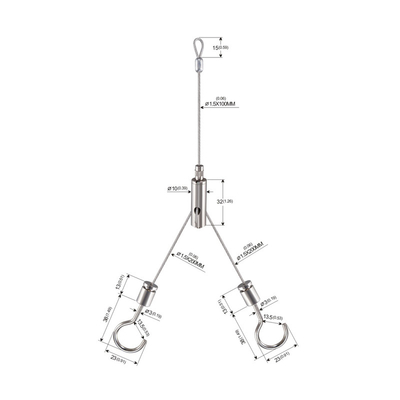 Y dá forma ao sistema de suspensão claro linear do diodo emissor de luz com slider YW-86447