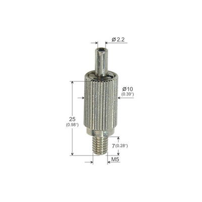 Grampos de cabos de avião de parafuso comprido de 1,5 mm de diâmetro ODM M5 Filamento externo