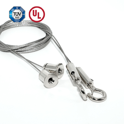 Sistema de suspensão para luz LED pendente no teto