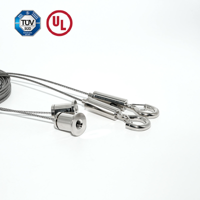Sistema de suspensão para luz LED pendente no teto