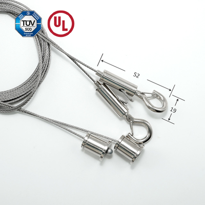 Sistema de suspensão para luz LED pendente no teto