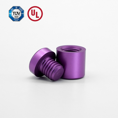 Distância de fixação do sinal de alumínio roxo ajustável para painel acrílico / grama
