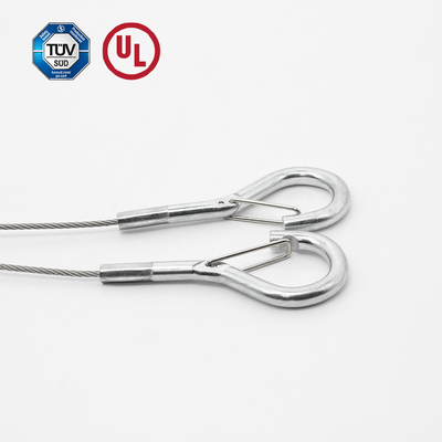 Cabos de segurança de tipo Y com gancho de mola para sistema de suspensão Acessórios de suspensão Carga segura leve 10 kg Unidade de venda item único