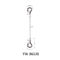 Steel Wire Rope Cable Lanyard With Stamped Eye And Snap Hooks YW86536