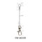 7x7 IWRC Wire Rope Sling With D Ring Swivel Loop Eye Snap YW86369